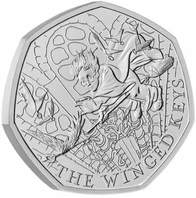 United Kingdom Harry Potter - Winged Keys - 50 Pences 2024 BU