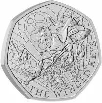 United Kingdom Harry Potter - Winged Keys - 50 Pences 2024 BU