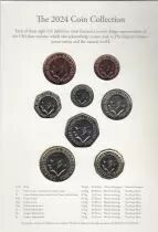 United Kingdom Set of 8 Charles III Coins - 2024