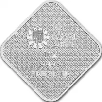 United Kingdom Silverbar -  1 Ounce - Queen\'s beast - Royal Mint