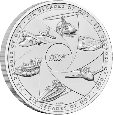 United Kingdom Six decades of 007  - 5 Pounds 2024 BU