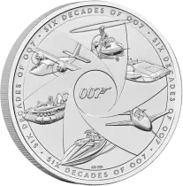 United Kingdom Six decades of 007  - 5 Pounds 2024 BU