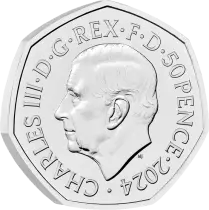 United Kingdom Steppe mammoth - 50 Pences 2024 BU