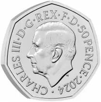 United Kingdom T-REX - 50 Pences 2024 BU