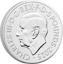 United Kingdom Year of the Snake - 5 Pounds 2025 BU