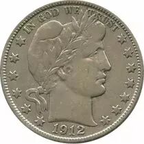 United States of America 1/2 Dollar Liberty, Barber