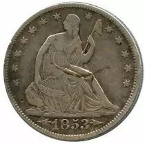 United States of America 1/2 Dollar Liberty seated - Eagle - 1853