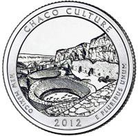 United States of America 1/4 Dollar Chaco Culture - 2012