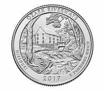 United States of America 1/4 Dollar Ozark National Scenic - S San Francisco - 2017