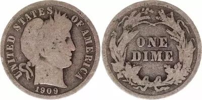 United States of America 1 Dime Barber various dates 1892-1916