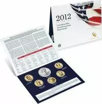 United States of America FDC.2012 1 $ Dollar Coin Set 2012 - 6 coins