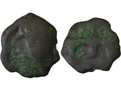 Upper and Middle Seine - Potin with Bull and Lilly - 60 / 40 BC
