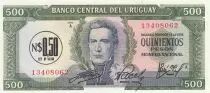Uruguay 0.5 Nuevos Pesos on 500 Pesos Jose Gervasio Artigas- 1975 - Serial A
