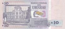 Uruguay 10 Pesos - Eduardo Acevedo Vasquez - B&acirc;timent de la facult&eacute; d\'agronomie - 1998 - S&eacute;rie A