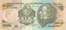 Uruguay 100 Nuevos Pesos - Jose Gervasio ARTIGAS - 1987 - Serial G