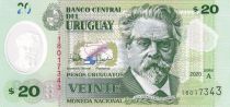Uruguay 20 Pesos - De San Martin - Légende de la Patrie - Polymère - 2020 - P.NEW