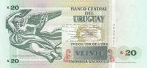 Uruguay 20 Pesos - Juan Zorrilla - 2000 - S&eacute;rie C