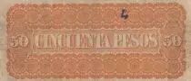 Uruguay 50 Doblones  Banco Oriental - 1867-1869