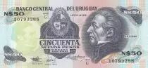 Uruguay 50 Nuevos pesos - J.G. Artigas - Government Palace - 1989 - Serial G