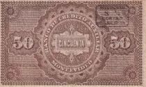 Uruguay 50 Pesos - Horses - 1887 - Serial G