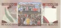 Uruguay 5000 Nuevos Pesos - Juan Antonio LAVALLERA - 1983 - Série B