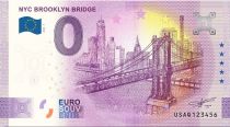 USA 0 Euro Souvenir 2023 - New York Brooklyn Bridge