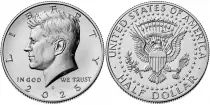 USA 1/2 $ J.F. Kennedy - D Denver - 2025