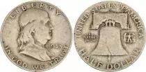 USA 1/2 Dollar - Benjamin Franklin - Liberty Bell - 1948 - Argent