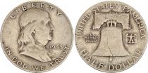 USA 1/2 Dollar - Benjamin Franklin - Liberty Bell - 1948 - Silver