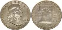 USA 1/2 Dollar Benjamin Franklin - Liberty Bell - 1956 - Silver