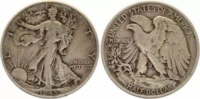 USA 1/2 Dollar Liberty, Eagle - 1941 D Denver