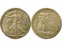 USA 1/2 Silver Dollar, Walking Liberty - 1942 Philadelphia