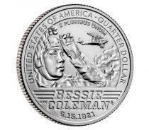 USA 1/4 Dollar - American Women - Bessie Coleman - D Denver - 2023