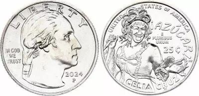 USA 1/4 Dollar - Celia Cruz - Washington quarter - P Philadelphia - 2024