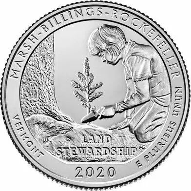 USA 1/4 Dollar - Quarter Marsh Billings Rockefeller  2020 - Denver D