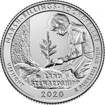 USA 1/4 Dollar - Quarter Marsh Billings Rockefeller  2020 - Denver D
