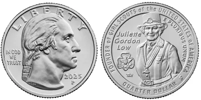 USA 1/4 Dollar - Washington Quarter - Ida B. Wells - P Philadelphia - 2025