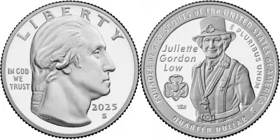 USA 1/4 Dollar - Washington Quarter - Juliette Gordon Low - S San Francisco - 2025
