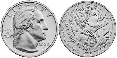 USA 1/4 Dollar - Washington Quarter - Vera Rubin - P Philadelphie - 2025