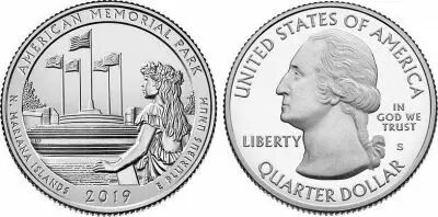 USA 1/4 Dollar American Memorial- S San Francisco - 2019