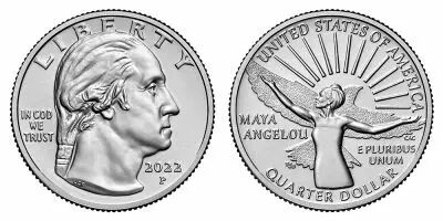 USA 1/4 Dollar American Women - Maya Angelou - P Philadelphia - 2022 - MS