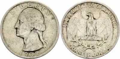 USA 1/4 Dollar Washington - 1932 - Silver