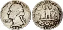 USA 1/4 Dollar Washington - 1942 - Argent
