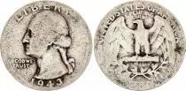 USA 1/4 Dollar Washington - 1943 - Silver