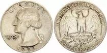 USA 1/4 Dollar Washington - 1957 - D Denver - Silver