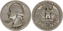 USA 1/4 Dollar Washington - Années variées 1932-1964 - Argent