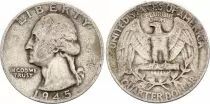 USA 1/4 Dollar Washington Quarter - 1945 - Silver