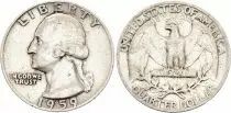 USA 1/4 Dollar Washington Quarter - 1959 - Silver
