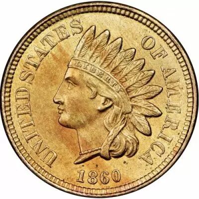 USA 1 Cent Indian head - 1860