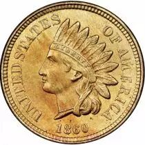 USA 1 Cent Tête d\'Indien - 1860